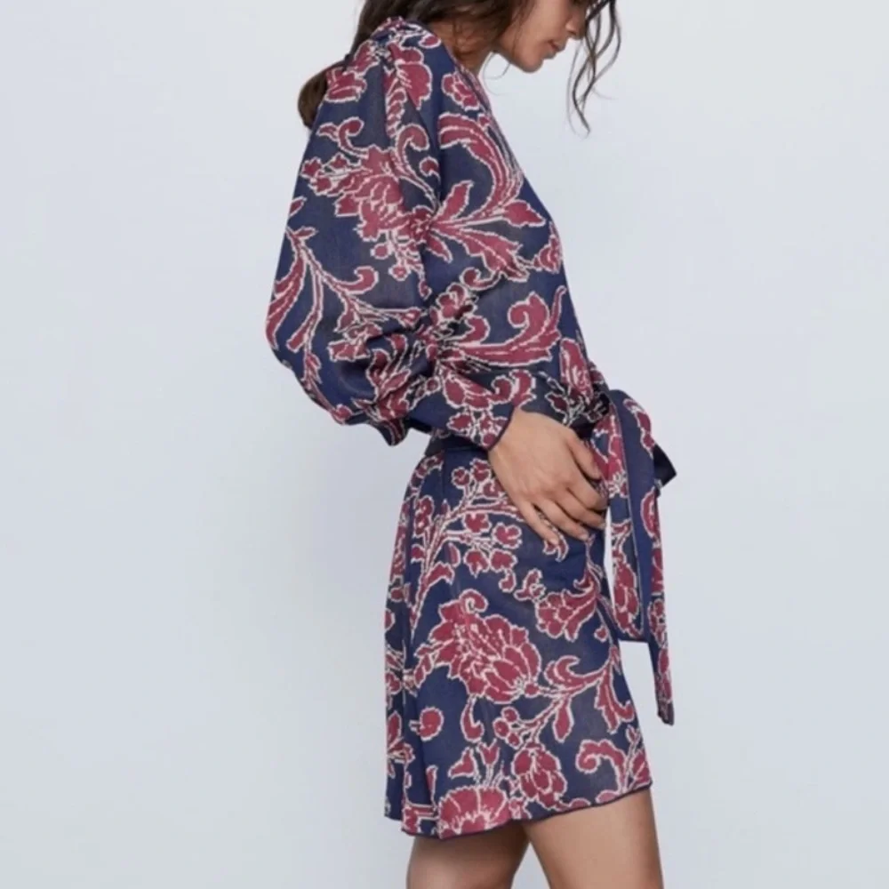 NEW ZARA Jacquard Sweater Dress - Picture 2 of 5